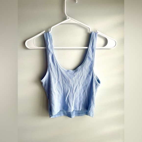 💖(2 for $15)💖 Garage Naomi Notch Front Tank in Baby Blue - Picture 3 of 8